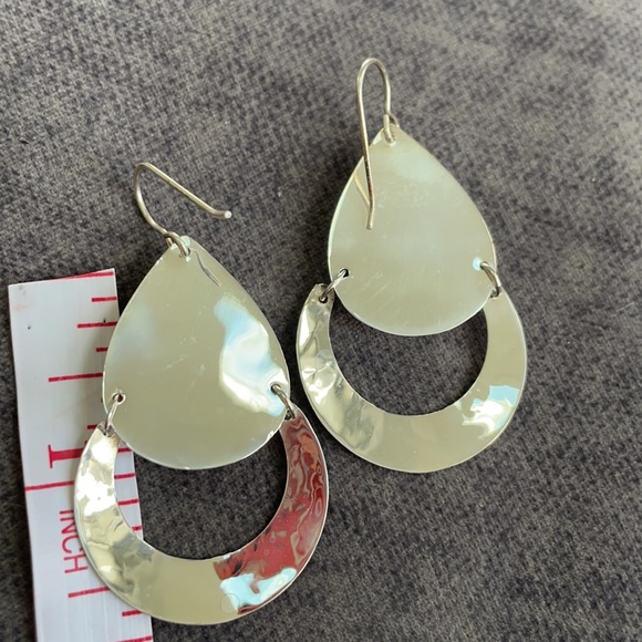 Tear drop Amber earrings - Picture 5 of 6